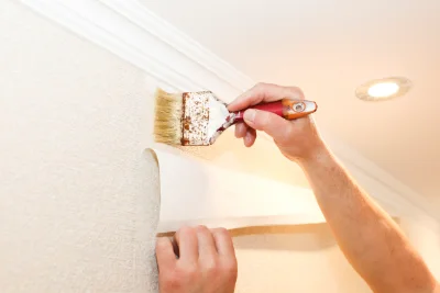 Pose de papier peint à Écully — revêtements muraux et toiles de verre